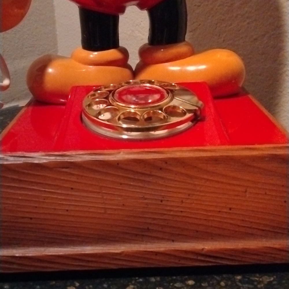 1976 VINTAGE MICKEY MOUSE PHONE IN WORKING AND EXCELLENT CONDITION - Picture 6 of 11